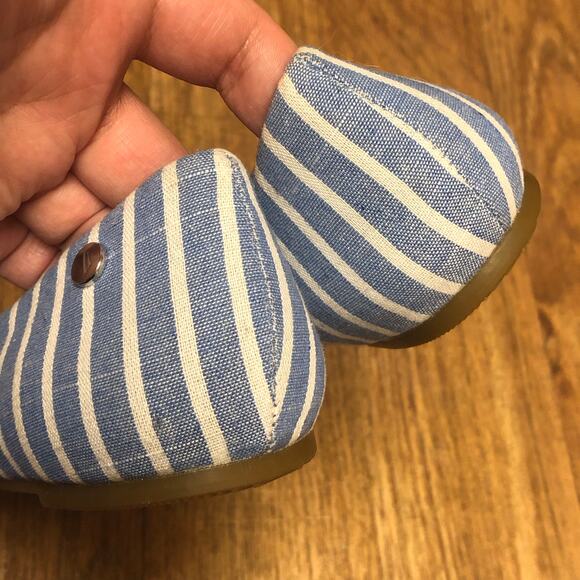 NWOT Nautica Bayard Blue & White Stripe Knotted Flats Size 8 - Picture 6 of 12